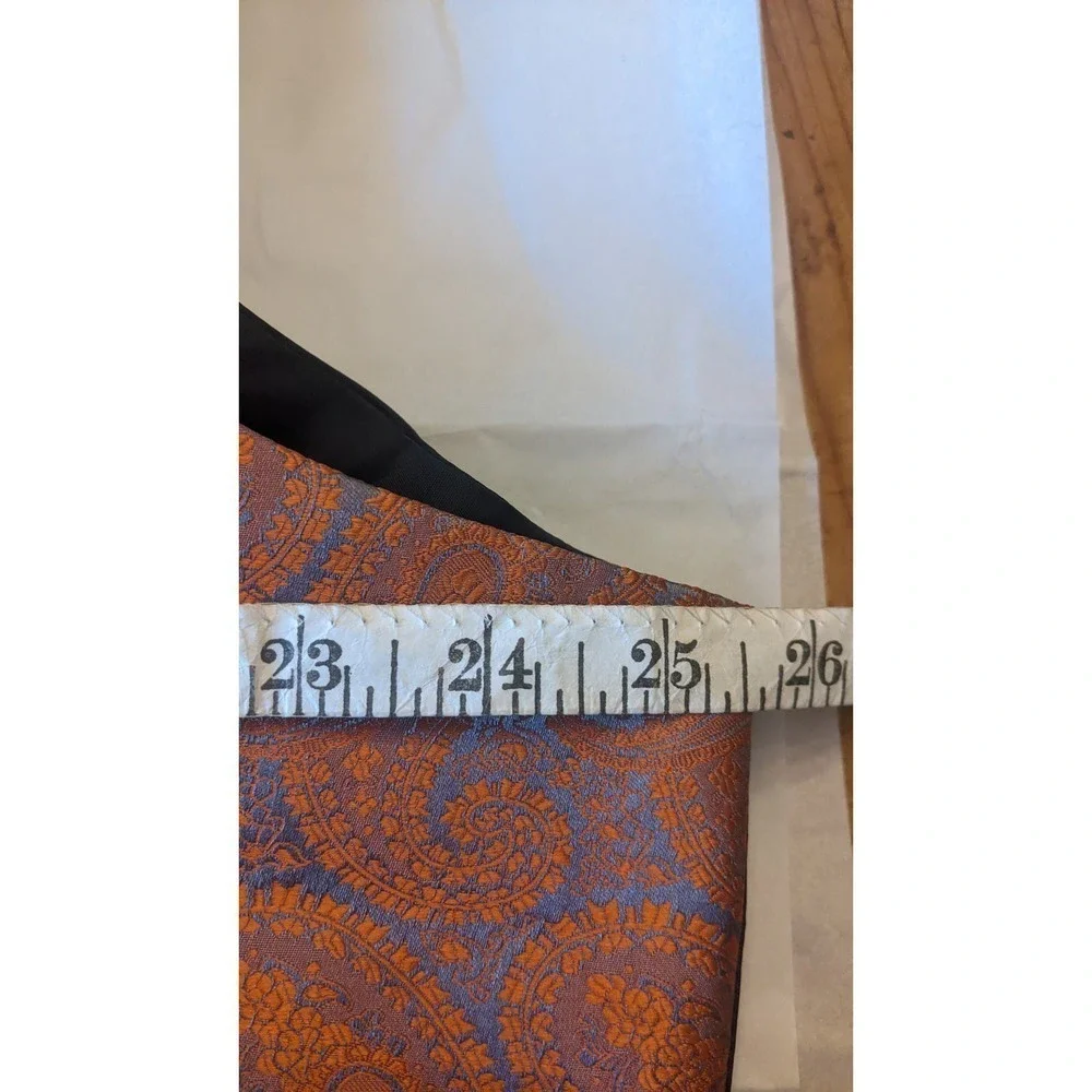 Barry Wang Vest Set, NWT, 2XL, Orange/Rust, Silk